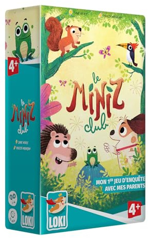LOKI Le Miniz Club – Jeu de Société Coopératif d'Enquête et de Narration – Résolvez 4 Mystères – Dès 4 Ans – 1 à 4 Joueurs – par l'Auteur des Animaux de Baker Street