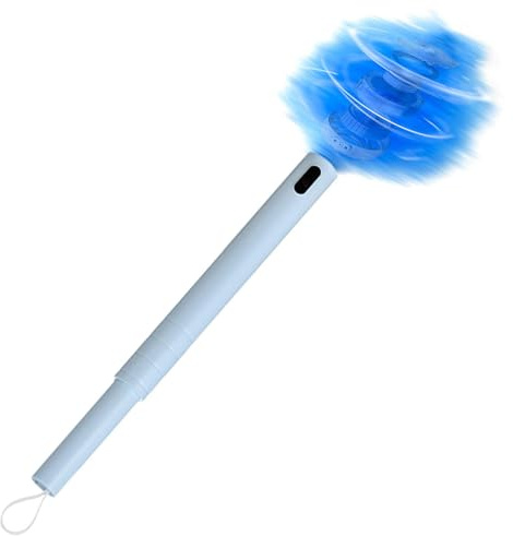 Aspiratore Elettrico Telescopico Senza Fili – Spolverino Ricaricabile Tramite USB Con Morbide Setole In Nylon | Strumento Leggero Per La Pulizia Di Casa E Ufficio, Allungabile Di 46 Cm | Costruzione I