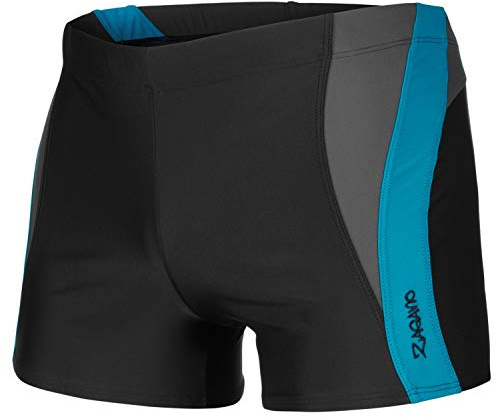 ZAGANO Badehose Herren 2376 Schwimmhose Männer eng S-3XL | Made in EU zweifarbig Polyamid Elasthan chlorresistent schnelltrocknend elastisch bequem Pool Strand Urlaub Training Sport