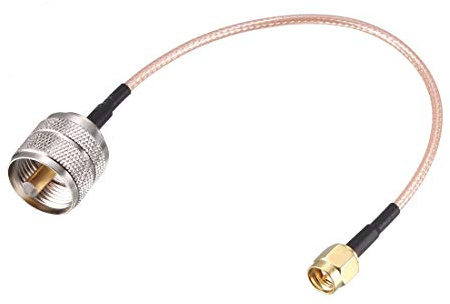 sourcing map SMA hane till UHF PL-259 hane RG316 RF koaxialkabel 0,15 m/0,5 fot