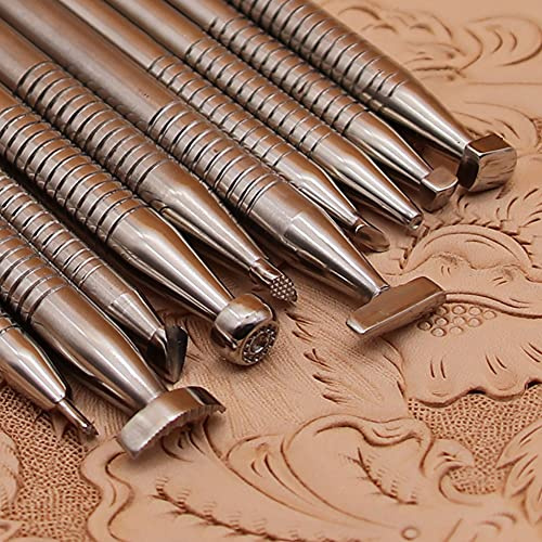 Leder-Stanzwerkzeug-Set, verschiedene Formen, Sattelherstellungswerkzeuge, Schnitzwerkzeug, Stanzwerkzeug für Lederhandwerk