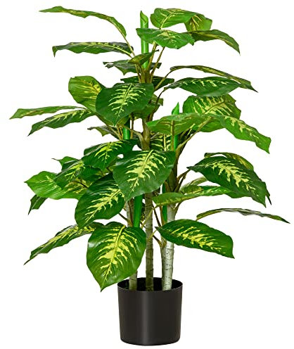 HOMCOM Artificial Evergreen Tree Fake Decorative Plant in Nursery Pot for Indoor Decor, 95cm