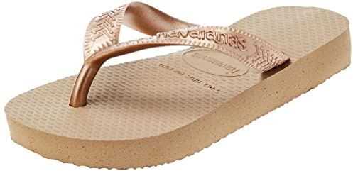 Havaianas Top Tiras (Mini Me), Flip Flop Girls, Rosa guld, 13 UK Child