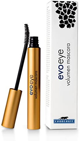 EVOBEAUTÉ evoeye Volumen Mascara 6ml I Wimperntusche für extra Verstärkungs-Effekt I Mascara für maximales Volumen &optimale DefinitionI Augen Make-up