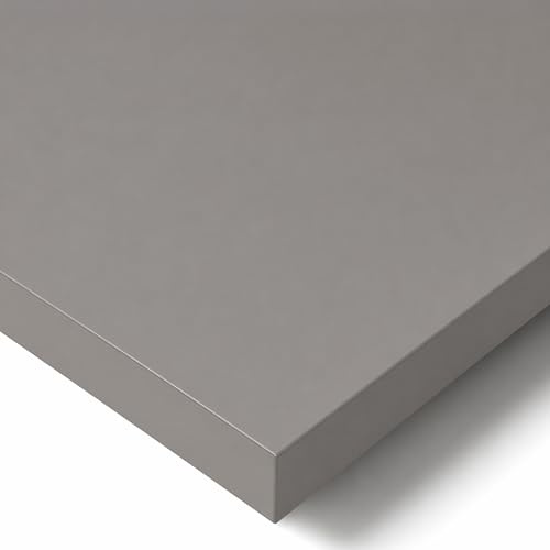 POKAR Tischplatte 200x80 cm | Schreibtischplatte 25 mm Stärke | Ideal für höhenverstellbare Schreibtische und Esstisch | Robuste und Langlebige | Made in Europe | Dunkelgrau