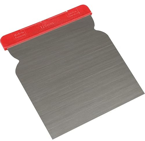 Japanspachtel, rostfreier Federbandstahl mit Kunststoffrücken, 120x120mm