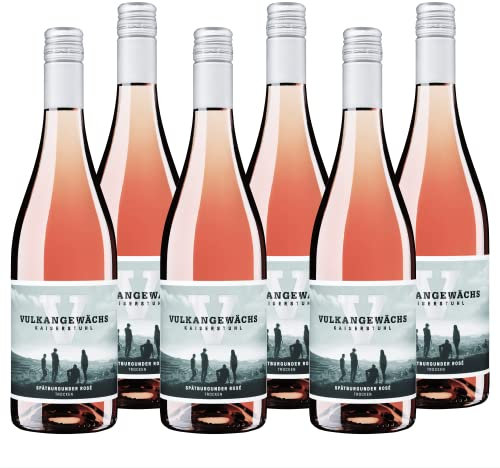 Vulkangewächs Kaiserstuhl Rosé trocken – GOLD 2025 AWC Vienna – Spätburgunder Rosé-Wein mit zartem Erdbeeraroma, leicht & lebendig – Anbaugebiet Kaiserstuhl, Baden (6 x 0,75 l)