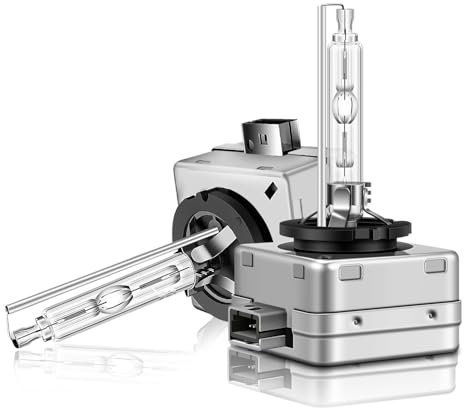 Erato D1S Xenon Bulb, 35W 6000K Cool White Super Bright Discharge Lamp High Low Beam 12V HID Headlight Bulb Replacement, 2 Pack