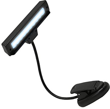 BESTonZON Notenpultleuchte Arbeitszimmerleuchte Clip Schreibtischlampe Clip Typ Licht Augenschutz Clip Lampe LED Clip Leselampe Faltbare Nachttischlampe Clip Tischleuchte Musik