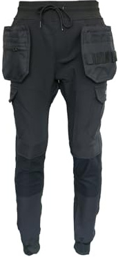 Atomic Workwear Kinetic Stretch Work Joggers for Men, 4-Way Stretch Work Trousers with Knee Pad Pockets & Optional Holster Pockets, Slim Fit Cargo Work Jogger for Builders & Tradesmen