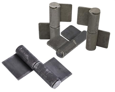 4 charnières soudables à levage, 45 x 82 mm, résistantes, à souder, charnière de porte détachable, pour rampe de remorque, portail, porte, épaisseur 2,1 mm (12#)