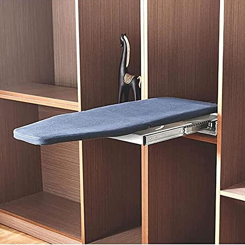 XLDZ Tabla de planchar retráctil con rotación de 90 grados, diseño y fácil instalación para espacios de armario