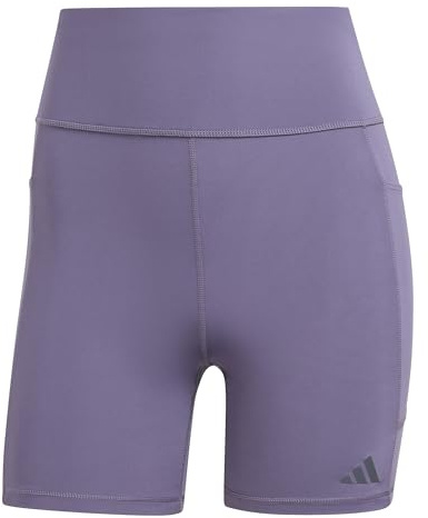 adidas Mujer Own the Run Short Leggings, Preloved Violet, S 6 inch