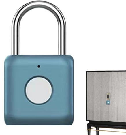 Cadenas résistant à l'eau, verrouillage intelligent des empreintes digitales | Serrure étanche pour casiers avec empreinte digitale | Cadenas biométrique intelligent sans clé pour étagère, valise, sac