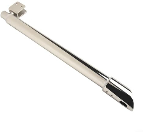 Eawfgtuw Barre de support de paroi de douche, barre réglable en acier inoxydable chromé, 300 à 500 mm, stabilisateur télescopique pour panneau de verre de 8 à 12 mm (1# (incliné)