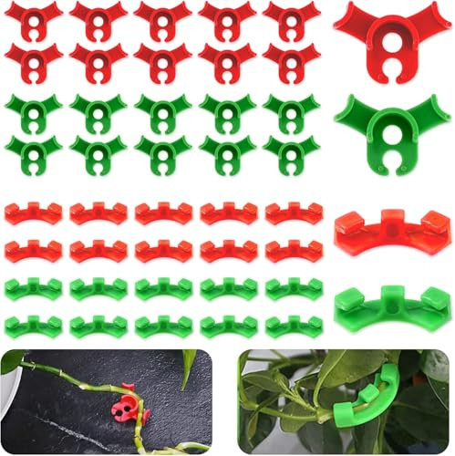 120 Stück Pflanzenbieger, 90 Grad Winkel Pflanzenclips,Pflanzenhalter Clips | Pflanzenklammern Bieger, Low Stress Training Clips, Pflanzenclips für Kletterpflanzen, Pflanzentrainer für Niedrige Belastung