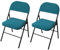 ACESOME Klappstühle Stuhlhussen, (Keine Stühle) Stretch Klappstuhlbezug, Polyester Slipcovers Abnehmbar Waschbar Spannbezug für Esszimmerstühle Hochzeit, Universal (2, Cyan Blue)