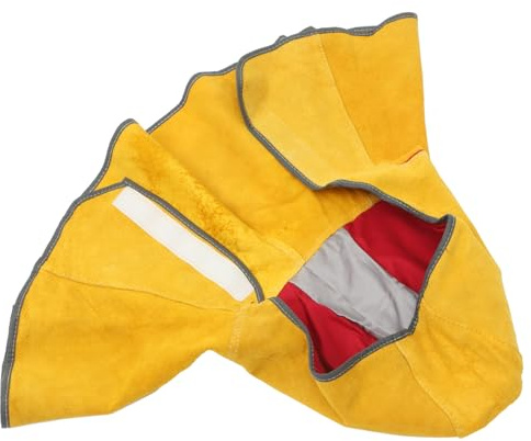 jojofuny Capucha de Soldadura Resistente al Calor y Salpicaduras Térmicas de Cuero Varios estilos Protección para Casco de Soldador en Entornos Seguros de Trabajo