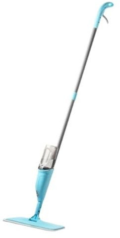 SHCHNA Spazzolone per Pavimenti Mop Floor Cleaner Multifunzione Water Spraying Flat Mop Head Strumento per La Pulizia della Casa Mocio Pavimenti Mocio Mop(Blue)