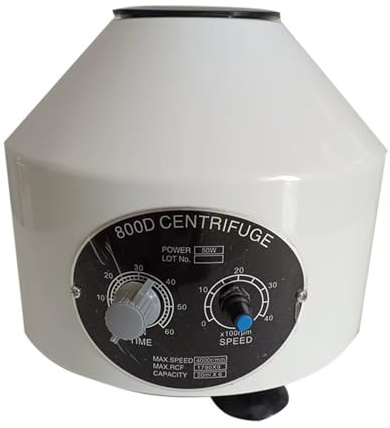 Centrifuga da laboratorio elettrica Mini centrifuga elettrica portatile PRP a bassa velocità for motore DC Centrifuga Lab 800D 4000 giri/min con rotore 6x20ml