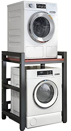 Support de sèche-linge réglable pour lave-linge à chargement frontal et sèche-linge - Gain de place - Capacité de charge de 400 kg - Très résistant