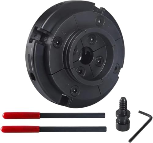 Mandrin de tour à bois 4 100 mm, 4 mâchoires auto-centrantes for le tournage du bois - Compatible avec les tours filetés 1 x 8TPI, M33, M18(M18 X 2.5)
