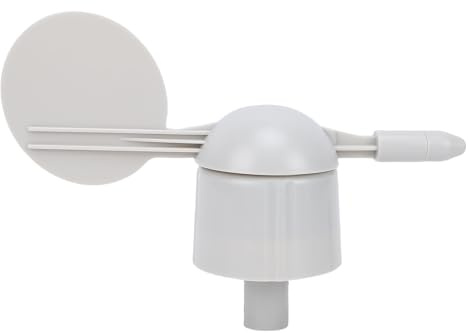 Focket Medidor Meteorológico Sensor de Dirección del Viento, Material ABS Indicador de Dirección del Viento con Interfaz RJ11, Instrumento de Medición de Veleta Ligero y Compacto