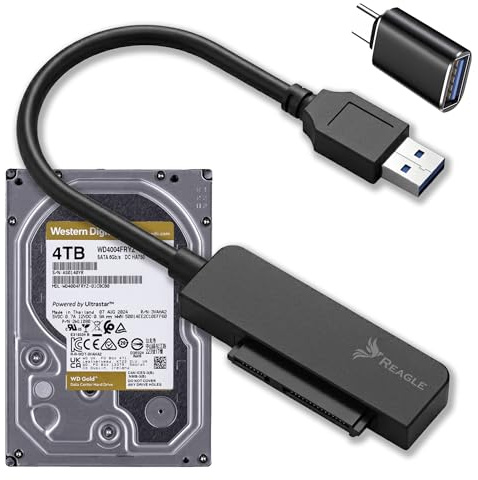 Reagle Adaptador SATA a USB C 2 5 pulgadas SSD HDD Adaptador USB 3 1 5 Gbps Cable para disco duro externo compatible con PC portátil Mac
