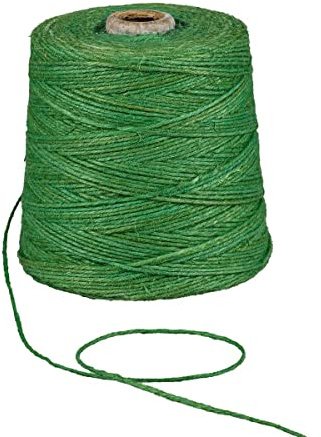 Jutegarn, Grün, 1 kg, ca. 500 m Juteschnur, 100% Jute auf Pappspule
