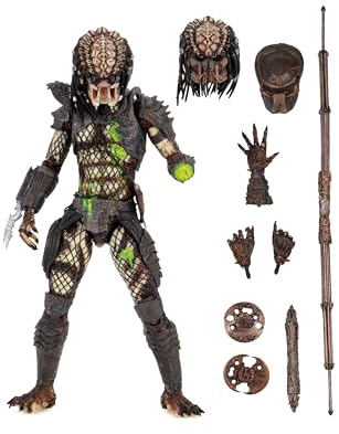 NECA - Figurine Predator - Predator Ultimate Battle Damaged City Hunter 20cm - 0634482514283 | Predator 17,8 cm Actionfigur Ultimate - Battle Damaged City Hunter