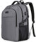 Laptop Rucksack Herren, Groß Arbeit Rucksack 17.3 Zoll Laptoptasche für Schule mit USB Ladeanschluss Business Reisen Rucksack für Notebook Tasche Schulrucksack für Männer Frauen Jungen Teenager - Grau