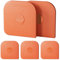 Rascador de sartén, 5 raspadores de ollas, raspador de ollas, rascador de ollas y sartenes, raspador resistente de cocina, color naranja