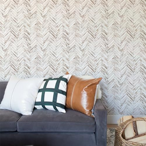Selbstklebende Tapete Holz Korn Braun Strukturtapete Wandtattoo Schlafzimmer Tapete Selbstklebend Vliestapete Wallpaper for Living Room Tapeten Leicht zu Entfernen Wandschutzfolie 38.6x100.6cm