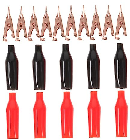 SHINEOFI 10stücke Pack Metall-krokodilklemmen Für -testarbeiten Kupfer-clips - Für Isolationsprüfungen