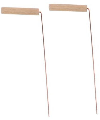 Amosfun 2pièces Baguettes De Sourcier Portables pour Extérieur Kit De Détectrice Outil De Détection Léger Et Robuste