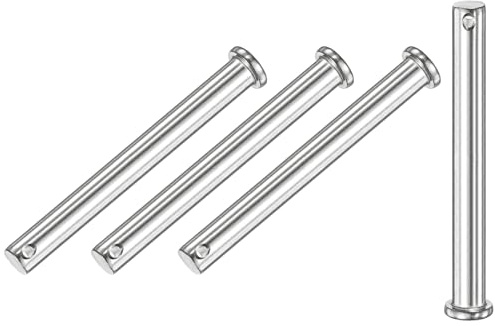 M METERXITY 4Pcs Pasadores De Horquilla De Cabeza Plana M10 X 110mm | Pasador De Bisagra Reutilizable, Acero Inoxidable 304, Para Enlace Mecánico/Partes Fijas/Arboladura De Barcos