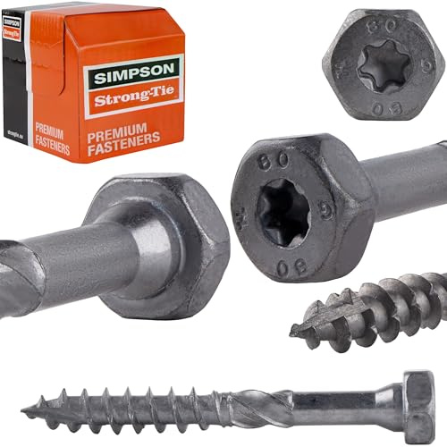 Vis connecteurs SSH Simpson - 50 Vis 10x80 mm