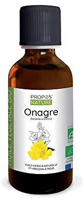 Huile d'Onagre Bio - Oenothera Biennis Oil - Huile vierge - 100% pure et naturelle - 50 ml - PROPOS'NATURE