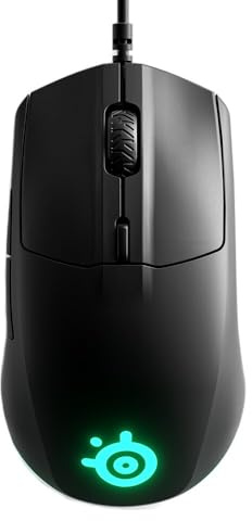 SteelSeries Rival 3 - Souris de jeu optique filaire avec éclairage Brilliant Prism RGB Noir (Reconditionné)