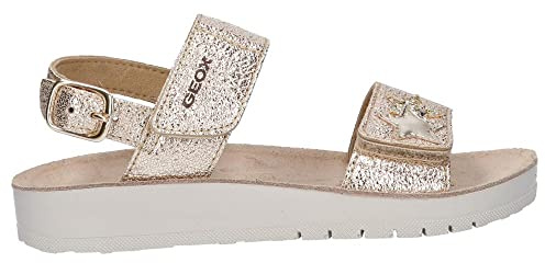 Geox Fille J Sandal Costarei Gi Sandales, Gold, 31 EU