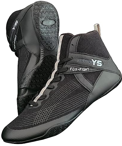 FOX-FIGHT Y5 Kampfsport Schuhe Ringer Schuhe athletik Fitnesschuhe Bodybuilding Kraftsport Box Hog