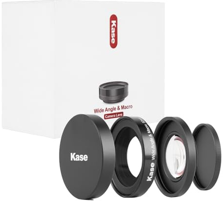 Kase 2-in-1 Weitwinkel- und Makroobjektiv für Sony ZV-E10 Vlog Kamera