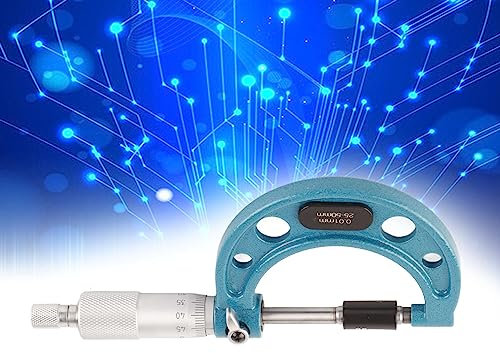 Outside Micrometer Outside Micrometer Professional 0.01mm Accuracy Stainless Steel High Accuracy Thickness Measuring Tool with, Outside Micrometers (25-50mm)