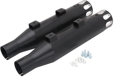 Baizexin Auspuff Abgasanlage Für Har&Ley für Davi&dson für Sof&tai für TOU&Ring für CVO für SPOR&tster XL1200 XL883 2014–2018 Motorrad-Megaphon-Auspuffrohr-Schalldämpfer Slip-On