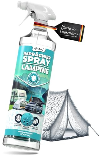 Qindoo Zeltimprägnierung Camping Imprägnierspray für Zelt-Stoffe, Markisen, Vorzelt, Planen, Rücksäcke