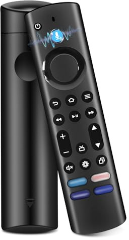 4Gen Télécommande Remplacement vocale, Télécommande TV Universelle, Connexion Bluetooth Intelligente, Compatible avec Les Smart TVs Cube 1st/2nd, Smart TV Stick 2nd/3td/Lite/4K/4K Max