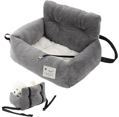 Cama de coche para perros de viaje - Asiento de coche para perros pequeños, cómoda cama de viaje | Asiento de coche mediano de seguridad para mascotas, cama de viaje para perros u