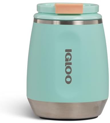 IGLOO Wine Weinbecher – Doppelwandiger Edelstahl Thermobecher mit Deckel, 300ml – Isolierter Weinkühler für unterwegs, Camping, Garten & Picknick – BPA-frei, stilvoll & langlebig