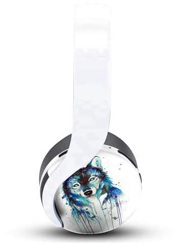 Head Case Designs Offizielle Pixie Cold Eiswolf Kunst Mix Vinyl Haut Aufkleber Abziehbild Abdeckung kompatibel mit Sony PlayStation PS Pulse 3D Headset