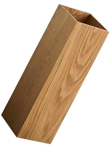 MUCKLILY Schirmständer Holz Freistehend Für Flur Und Eingang Langlebiger Regenschirmhalter Mit Offenem Eimereinsatz Zur Schnellen Trocknung Platzsparend Für Haushalt Und Büro